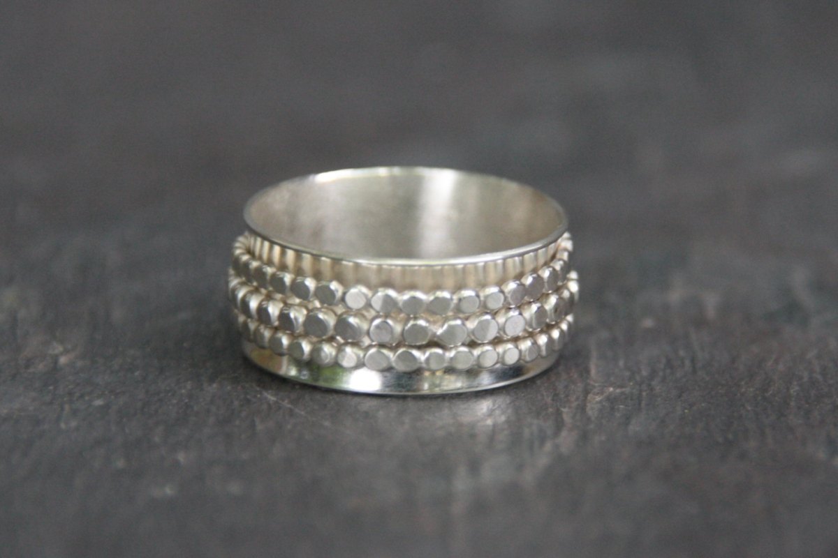 jewelry, sterling silver, ring, handmade jewelry, jewelry design, spin ring
